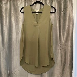 H&M Conscious // Olive Sleeveless Tunic Top